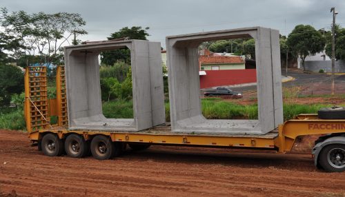 Prefeitura de Adamantina começa a receber aduelas de concreto que serão utilizadas na obra de canalização no Parque dos Pioneiros