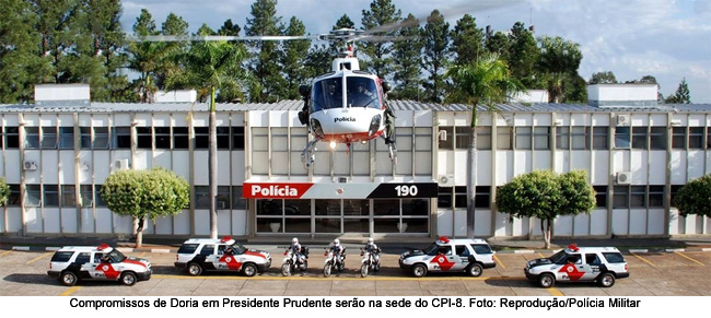 Governador Dória faz nesta quinta-feira, sua 1ª visita à região depois da posse