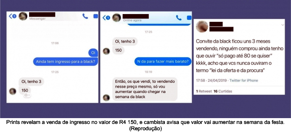 Organizador da Festa Black vai à Polícia e pede apuração contra ação de cambistas