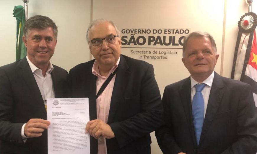 Prefeito Márcio Cardim participa de reunião com o secretário estadual de Logística e Transporte