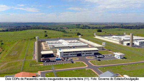 Com capacidade para 1,6 mil presos, Estado inaugura nesta quinta-feira dois novos presídios em Pacaembu