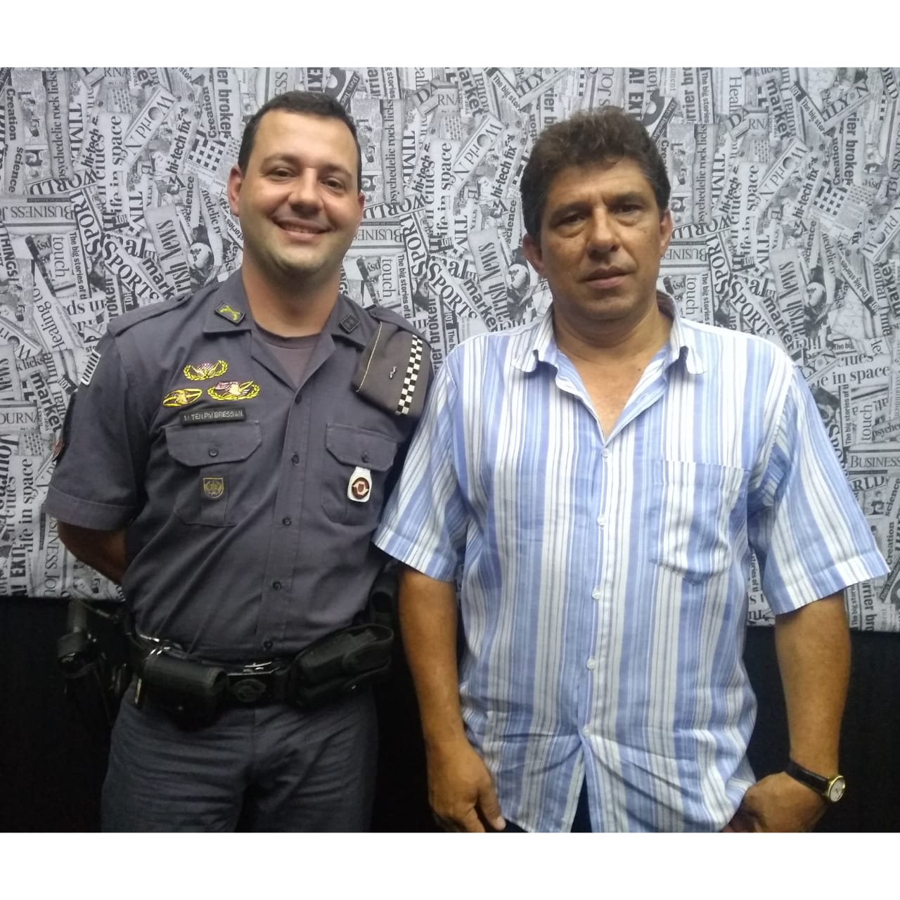 O entrevistado desta terça feira no Jornal do Meio Dia pela Life FM de Adamantina foi o Tenente Eder Bressan, Comandante da 2ª Cia da PM