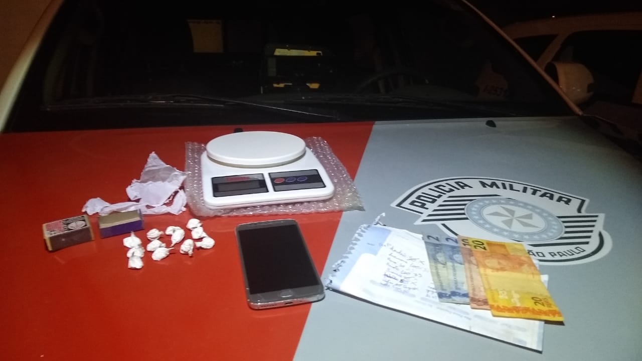 Polícia Militar prende envolvido com tráfico de entorpecentes em Lucélia