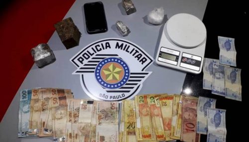 Polícia Militar prende indivíduo com grande quantidade de drogas e mais de R$ 1 mil em dinheiro em Flórida Paulista