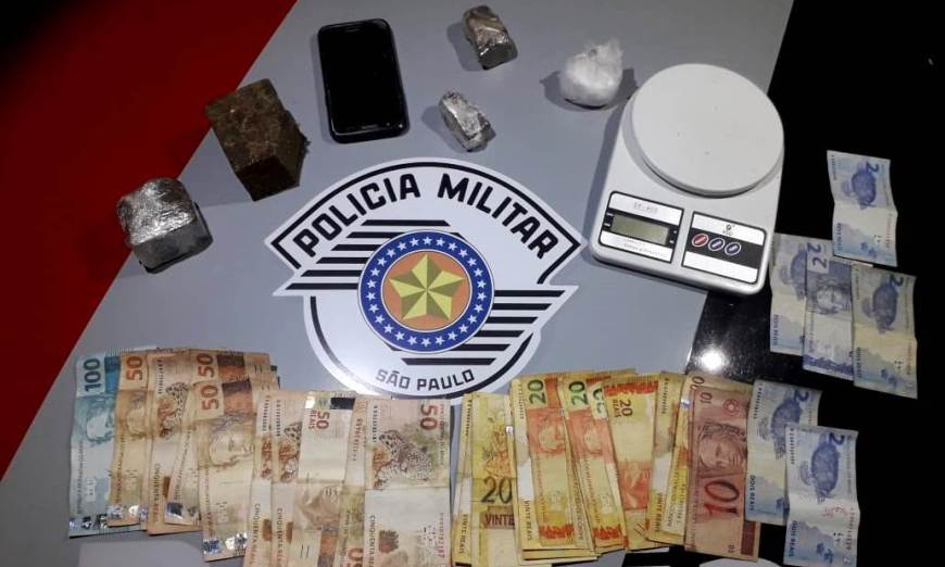 Polícia Militar prende indivíduo com grande quantidade de drogas e mais de R$ 1 mil em dinheiro em Flórida Paulista