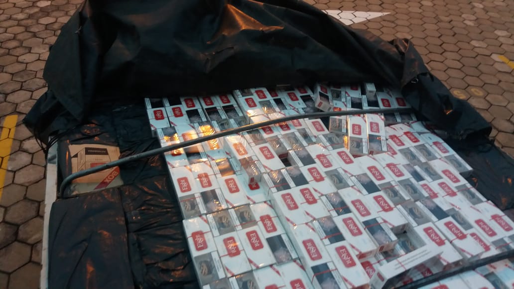 Polícia Rodoviária registra ocorrência de contrabando de cigarros