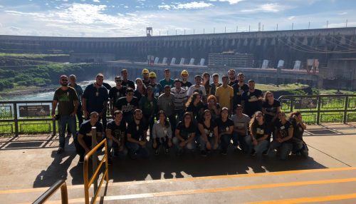 Alunos das Engenharias Ambiental e Civil da UniFAI realizam visita técnica à usina de Itaipu Binacional
