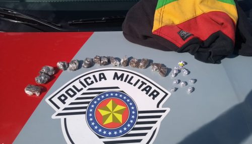 Em Lucélia, Polícia Militar prende indivíduo em flagrante por furto e tráfico de drogas