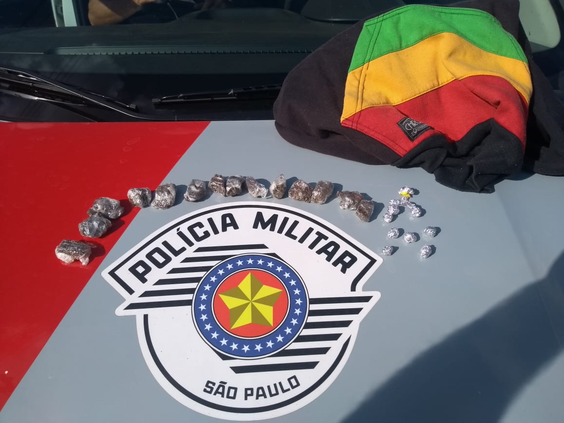 Em Lucélia, Polícia Militar prende indivíduo em flagrante por furto e tráfico de drogas