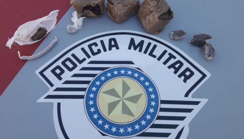 Traficante é preso pela Polícia Militar em Osvaldo Cruz na manhã desta quarta-feira