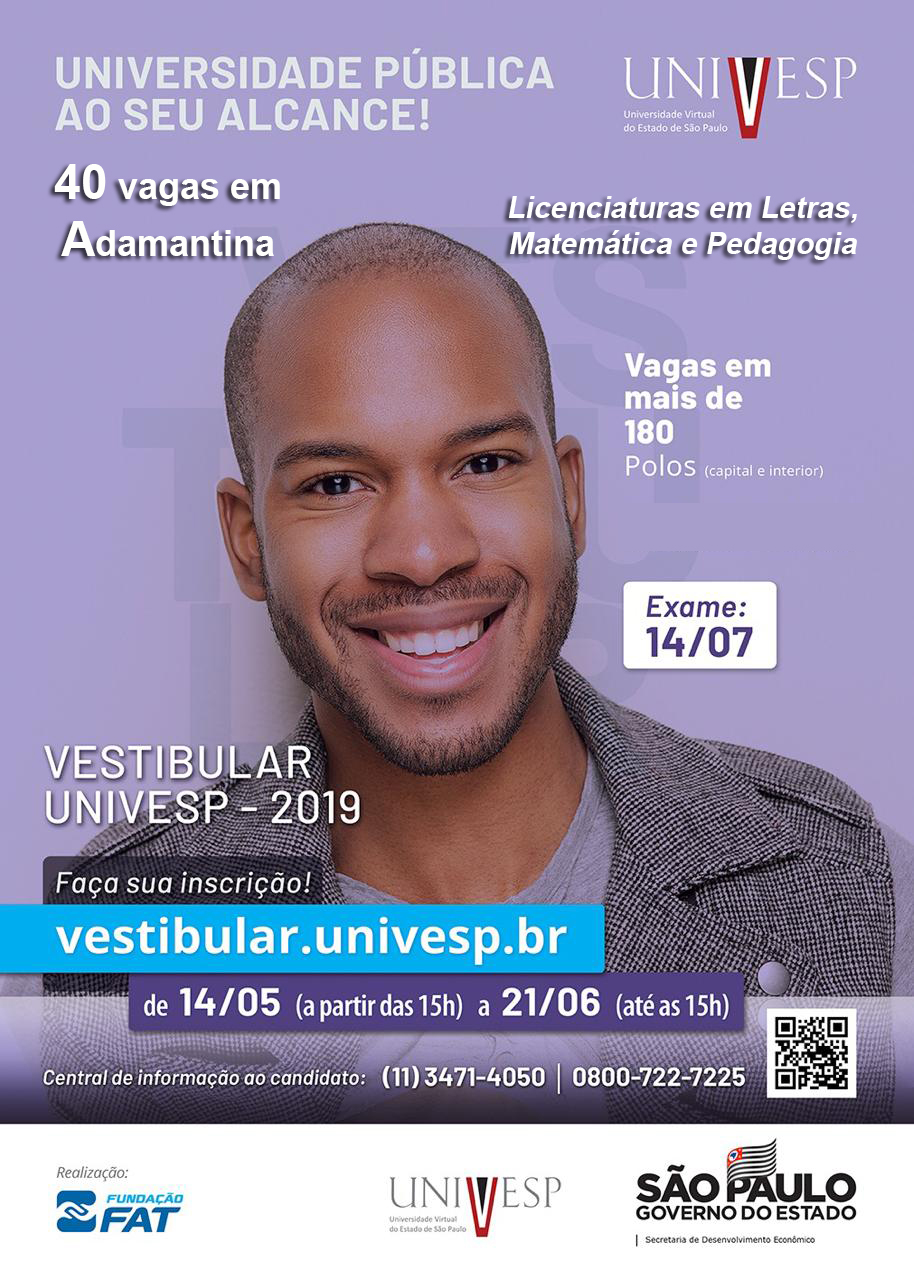 Univesp está com inscrições abertas para Vestibular 2019