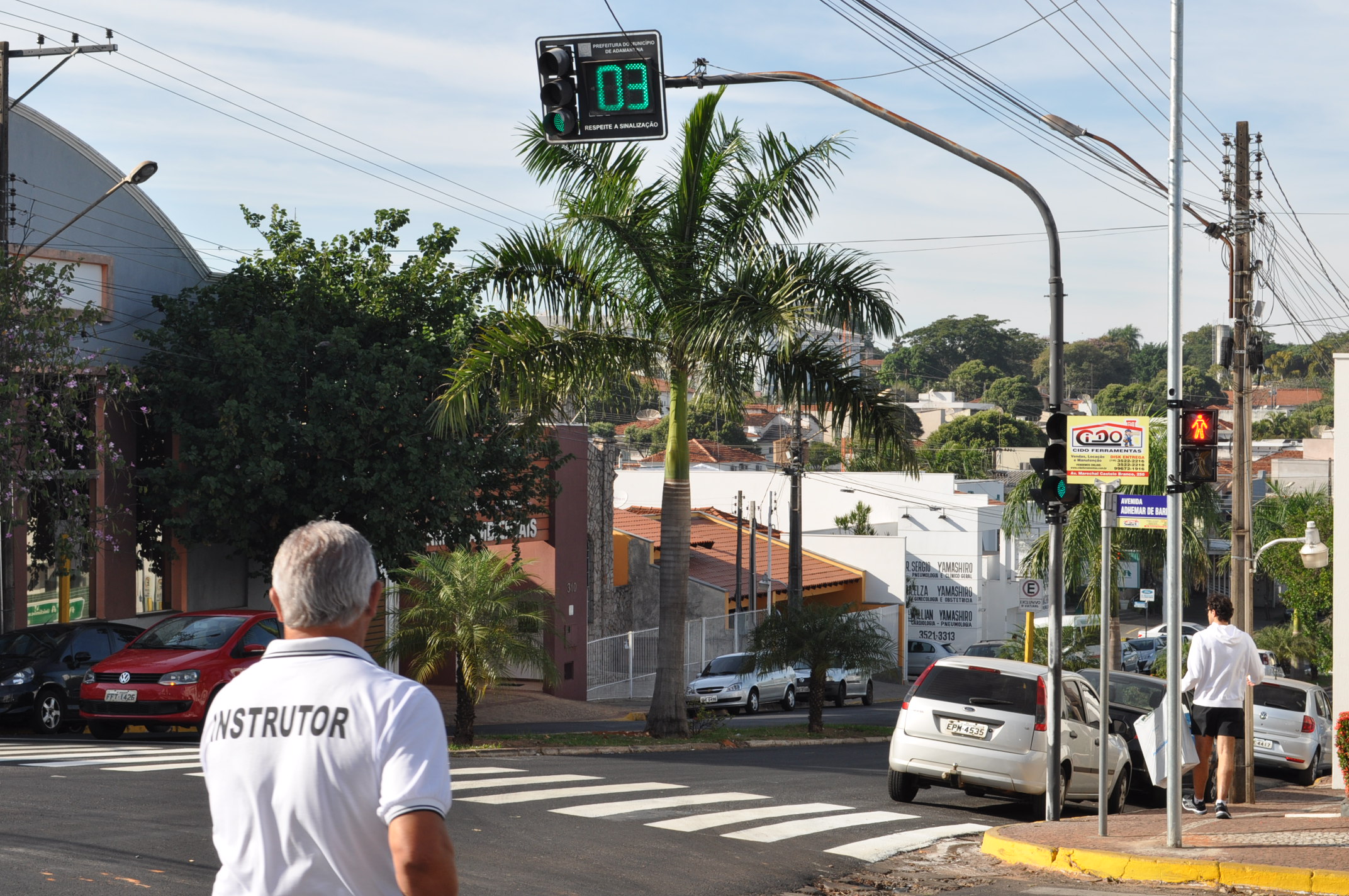 Prefeitura de Adamantina inclui tempo para pedestre em dois semáforos da cidade