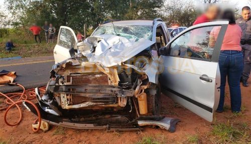 Motorista fica ferido em colisão ocorrida em vicinal que liga Tupã ao distrito de Juliania
