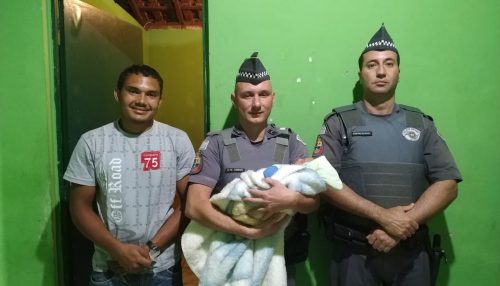 Policiais Militares de Lucélia salvam a vida de um bebê de apenas cinco dias na noite deste sábado