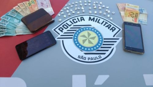 PM de Osvaldo Cruz prende traficante com 48 porções de crack