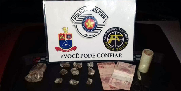 Força Tática prende jovem por tráfico de drogas em Junqueirópolis