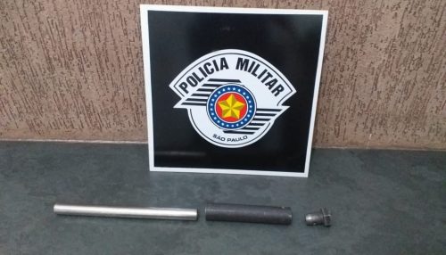 Polícia militar apreende objeto artesanal que poderia ser utilizado como arma de fogo em Junqueirópolis