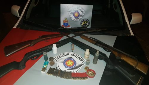 Policia Militar prende homem por Posse ilegal de arma de fogo em Ribeirão dos Índios