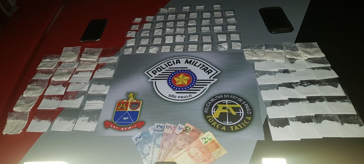 Polícia Militar recebe denúncia e prende casal em Adamantina por tráfico de drogas