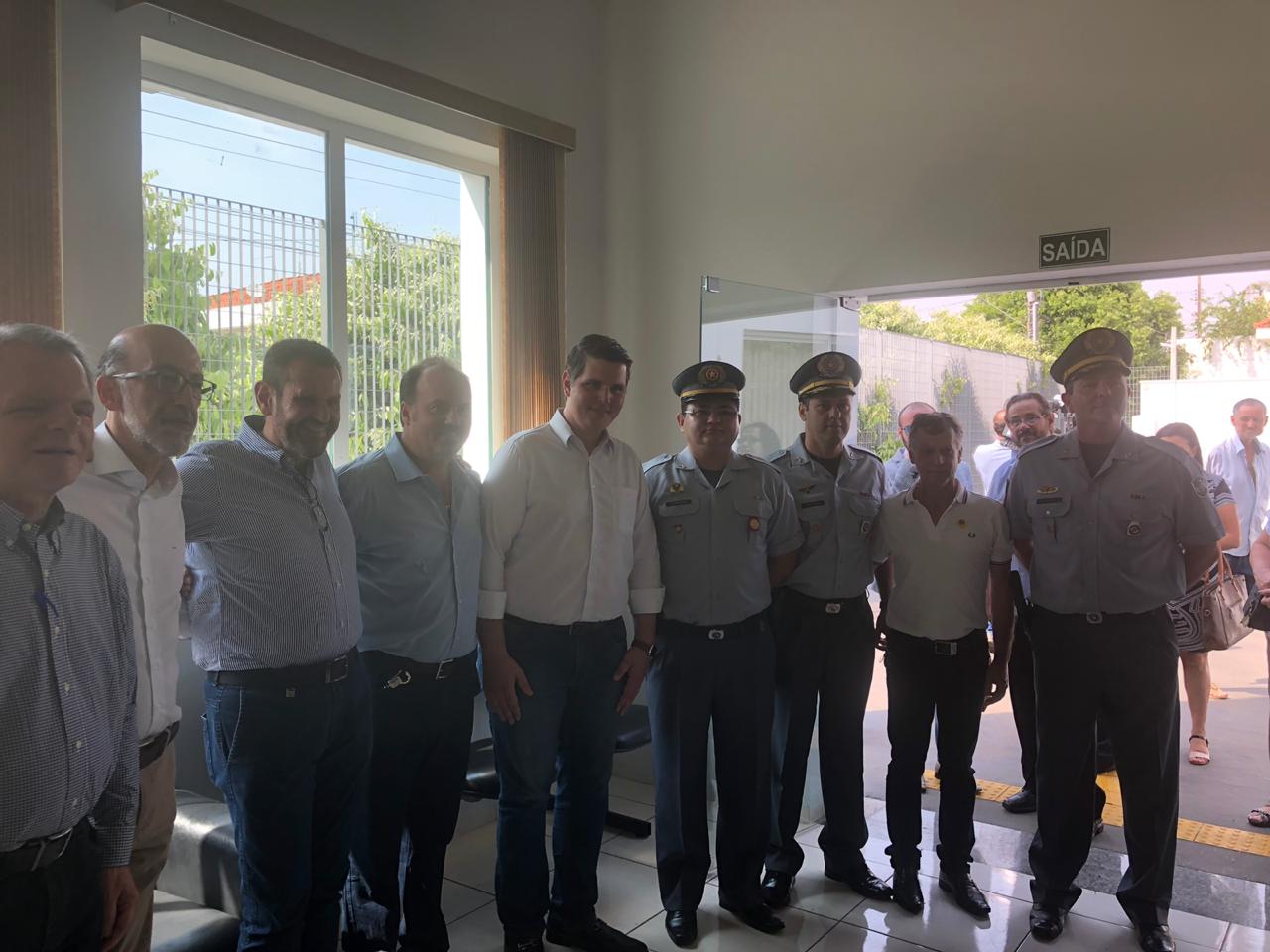 Governador em exercício do Estado de São Paulo visita a sede da 3ª CIA da PM em OC