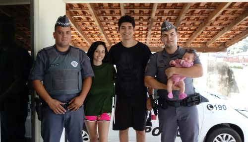 Policiais Militares como anjos da guarda 24 horas de plantão salvam bebê com engasgamento em Mariápolis