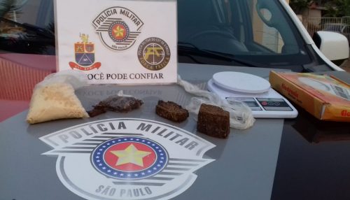 Força Tática da Polícia Militar prende duas pessoas por tráfico de drogas em Flórida Paulista