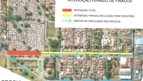 DEMTRAN anuncia alteração no trânsito durante o feriado de Finados em Adamantina