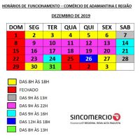 Horários Sincomercio