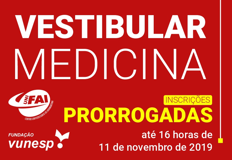 UniFAI prorroga inscrições do Vestibular de Medicina 2020 até 11 de novembro