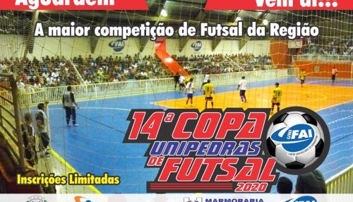 Lançada a 14º Copa Unipedras/UNIFAI de Futsal de Adamantina