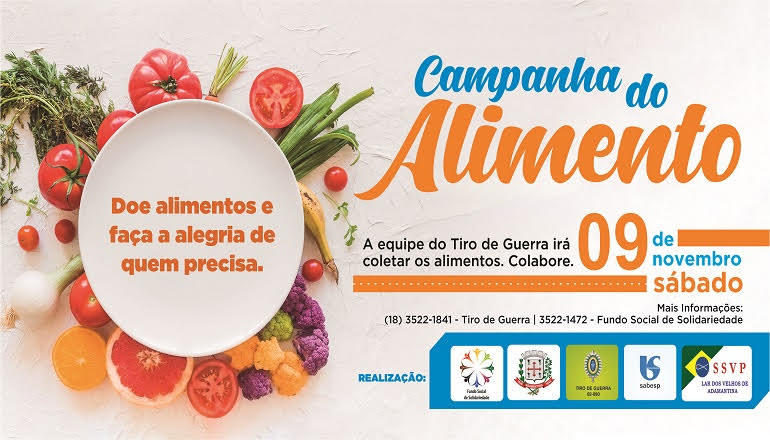 Campanha do Alimento 2019 arrecada 4,5 toneladas de alimentos em Adamantina