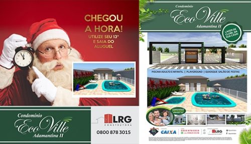 Condomínio EcoVille II: utilize o 13º e saia do aluguel