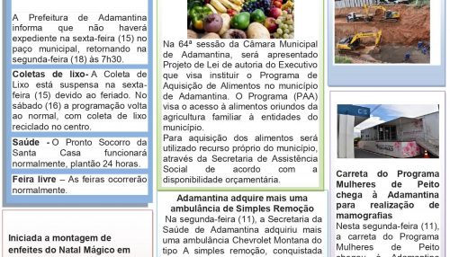 Prefeitura de Adamantina lança canal de contato com os munícipes para transmissão de notícias