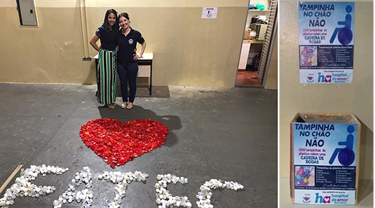 Campanha Tampinha Legal promovida na Fatec Adamantina por aluna conquista 10 cadeiras de rodas