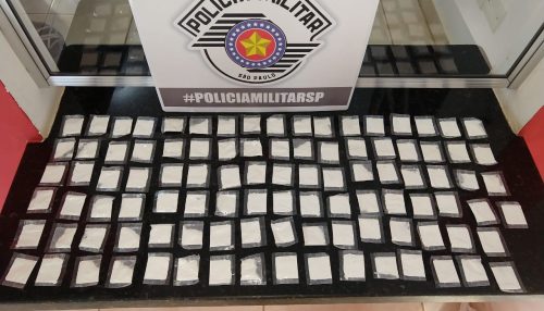 Traficante conhecido nos meios policiais é preso em Adamantina com 100 sachês de cocaína