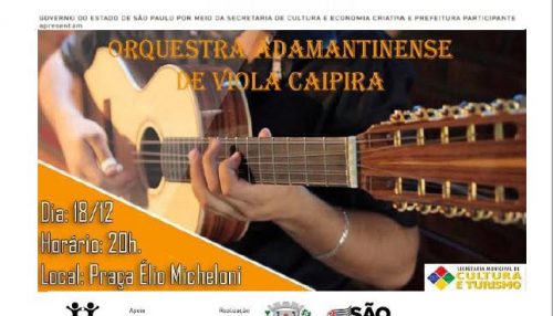 Orquestra de Violas e BAMAD farão apresentações na praça Élio Micheloni