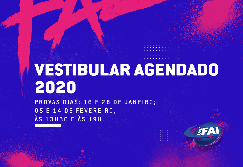 UniFAI abre na próxima semana Vestibulares Agendados 2020