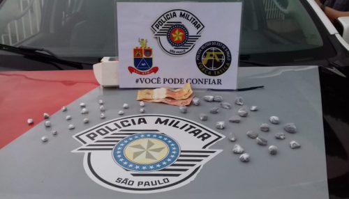 Polícia Militar prende homem com grande quantidade de drogas prontas para a venda em Junqueirópolis