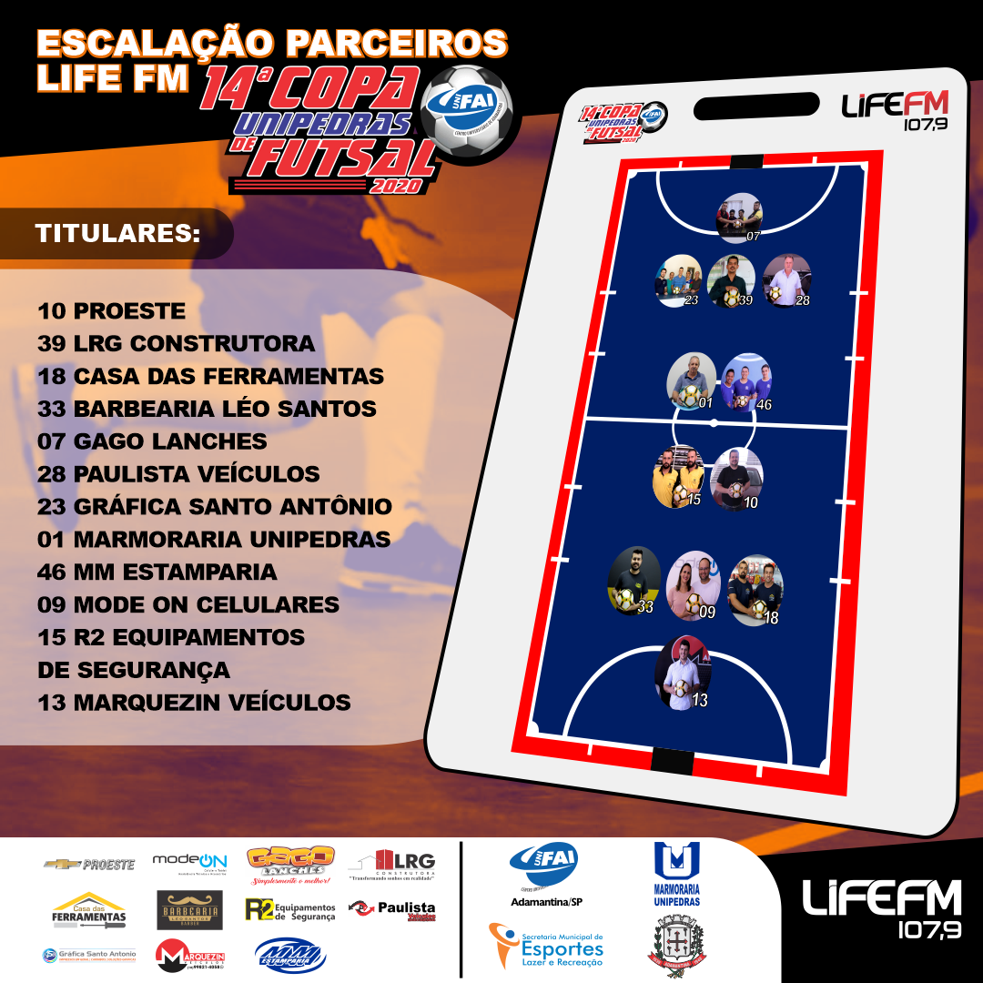 Copa Unipedras/Unifai - 2020, agita o cenário esportivo de Adamantina e região a partir da próxima semana