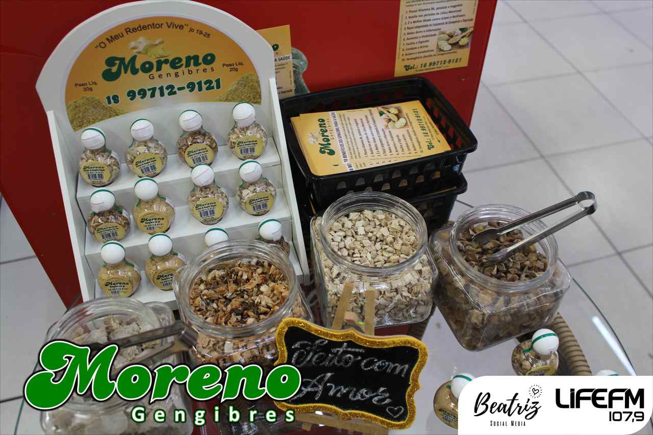Moreno Gengibres de Osvaldo Cruz apresenta os seus produtos especiais em toda a região