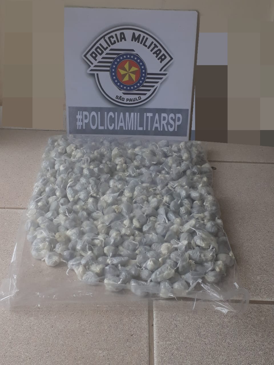 Polícia Militar prende homem com quase 500 papelotes de droga prontos para a venda