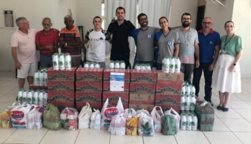 Trote solidário da Fatec Adamantina arrecada mais de mil litros de leite para o Lar do Velhos