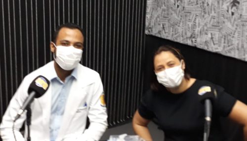Médico Dr. Guilherme e Helen Brito, Enfermeira da UBS Nove de Julho de Adamantina falam sobre coronavírus