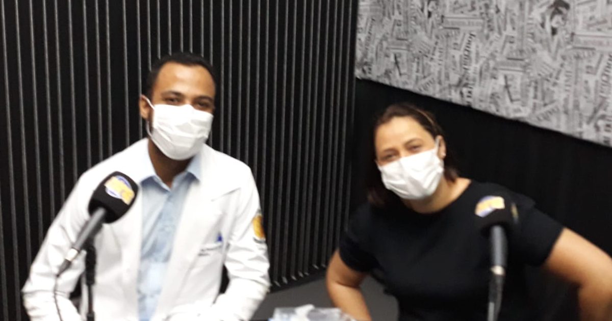 Médico Dr. Guilherme e Helen Brito, Enfermeira da UBS Nove de Julho de Adamantina falam sobre coronavírus