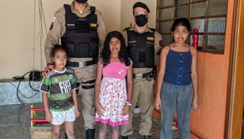 Menina de 10 anos liga para polícia pedindo cesta básica e militares reúnem doações