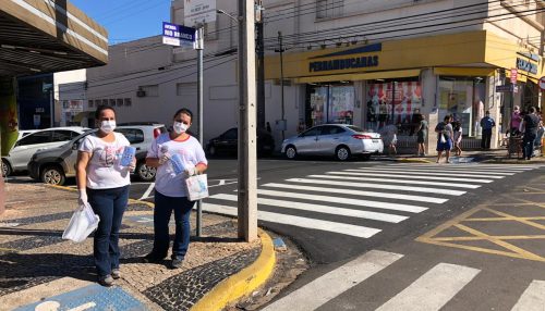 Secretaria de Saúde de Adamantina realiza ação de conscientização sobre o uso de máscaras
