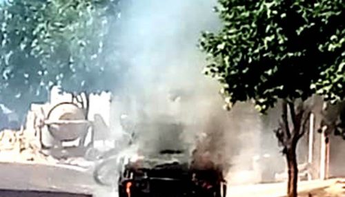 Incêndio destrói carro em Adamantina