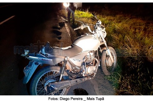 Motociclista fica ferido em acidente na rodovia que liga Iacri a Bastos