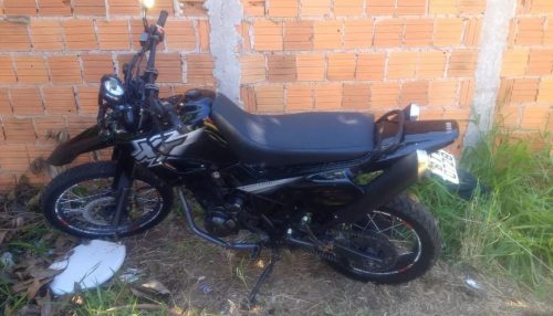 Moto de grande porte que havia sido furtada foi localizada pela PM em Panorama