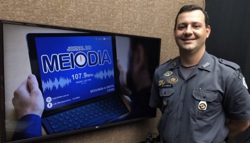 Capitão Eder Bressan, Comandante da 2ª CIA da Polícia Militar de Adamantina no Jornal do Meio Dia